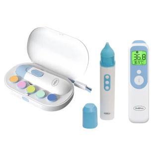 MedeScan Multifunction Thermometer + l'il Booger Buster+ l'il Nail Buffer Bundle