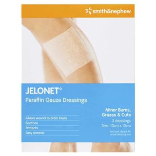 Jelonet 10cm x 10cm 3 Pack