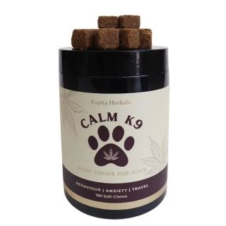 Rapha Herbals Calm K9 Hemp Chews for Pets Beef Flavour 180Chews