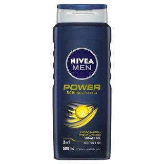 NIVEA MEN Power Refresh 3-IN-1 Shower Gel Body Wash 500ml