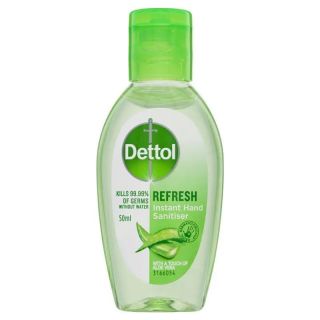 Dettol Refresh Liquid Hand Sanisiter 50mL Healthy Touch Antibacterial