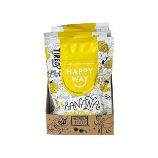 Happy Way Banana Bonanza Whey Protein Powder Travel Packs 6x60g