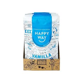 Happy Way Vanilla Whey Protein Powder Travel Packs 6x60g