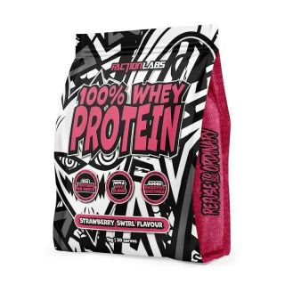 Faction Labs 100% Whey Protein - 30 serves Strawberry Swirl