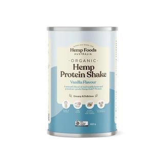 Hemp Foods Australia Organic Hemp Protein Vanilla 420g Single Unit