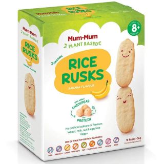 Mum-Mum Plant Based Banana Rice Rusks 36g
