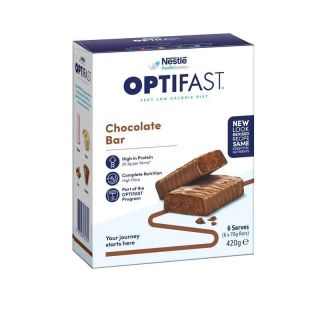 Optifast VLCD Bars Chocolate 6 X 70g NEW