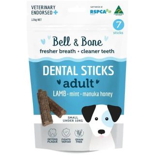 Bell & Bone Lamb, Mint and Manuka Honey Dental Sticks Small