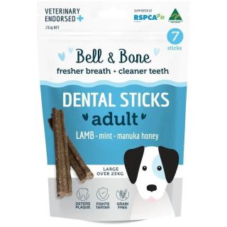 Bell & Bone Lamb, Mint and Manuka Honey Dental Sticks Large