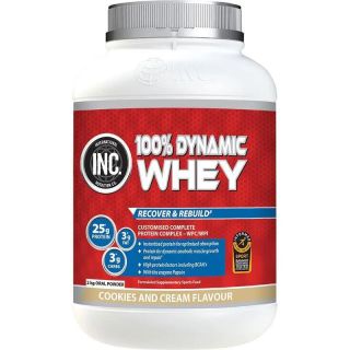 INC 100% Dynamic Whey Cookies and Cream Flavour 2kg