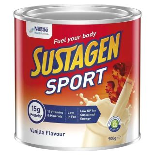 Sustagen Sports Nutrition Powder Supplement Vanilla Flavour 910g