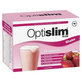 Optislim VLCD Meal Replacement Shake Strawberry 21x43g Sachets