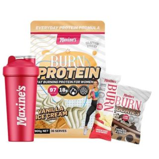Maxine's Burn Protein Value 900g - Vanilla Ice Cream Bundle