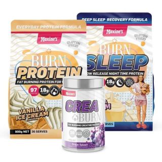 Maxine's Burn Lean & Tone 900g - Vanilla Ice Cream Bundle