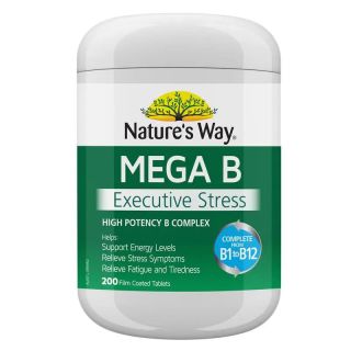 Nature's Way Mega B Executive Stress 200 Tablets