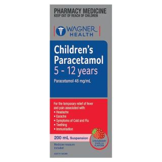 Wagner Health Childrens 5-12 Years Paracetamol 200ml