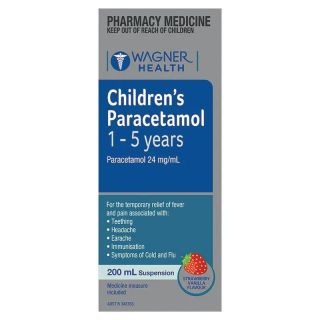 Wagner Health Childrens 1-5 Years Paracetamol 200ml