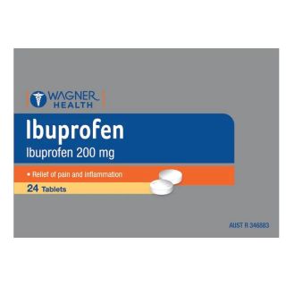 Wagner Health Ibuprofen 200mg 24 Tablets Blister Pack