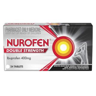 Nurofen Double Strength Pain and Inflammation Relief 400mg Tablets 24 - Ibuprofen (S3)
