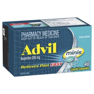 Advil Ibuprofen Pain Relief Liquid Mini 40 Capsules