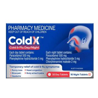 ColdX Cold & Flu Tablets Day & Night 48 TabletsColdX Cold & Flu Tablets Day & Night 48 Tablets