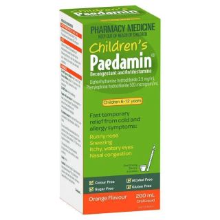 Paedamin Decongestant Antihistamine Liquid 200mL