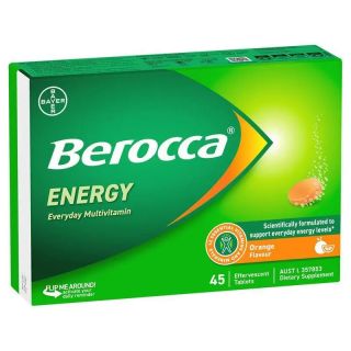 Berocca Energy Orange 45 Effervescent Tablets