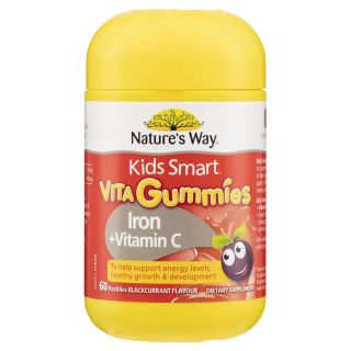 Nature's Way Kids Smart Vita Gummies Iron + Vitamin C 60 Gummies