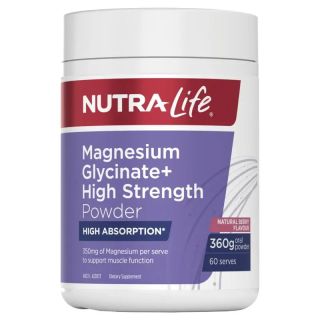 Nutra-Life Mag Glycinate High Strength Berry Powder 360g Exclusive