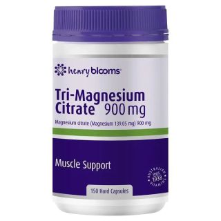 Henry Blooms Tri-Magnesium Citrate 900mg 150 Capsules Bulk Pack