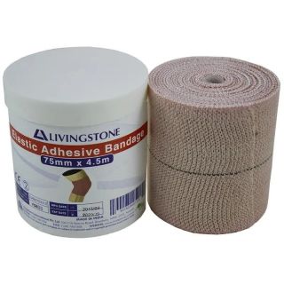 Livingstone Elastic Adhesive Bandage BP 93 7.5cm x 4.5m Pack