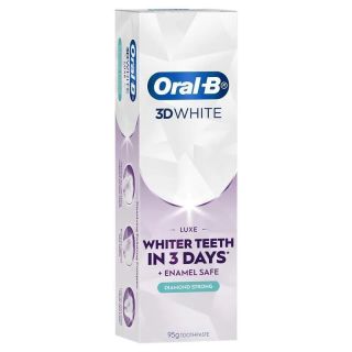 Oral B Teeth Whitening Toothpaste 3D White Luxe Diamond Strong 95g