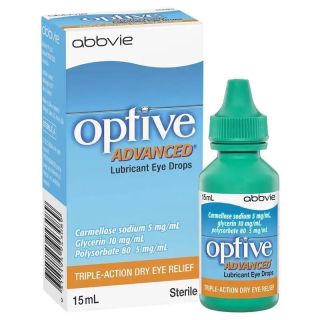 Optive Advanced Lubricant Eye Drops 15ml