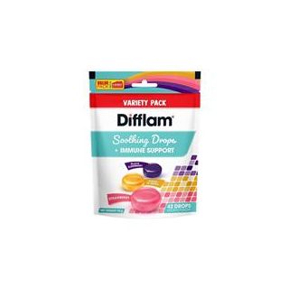 Difflam Soothing Drops + Immune Support Assorted Flavours 42 Drops