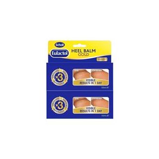 Scholl Eulactol Heel Balm Gold 120ml Twin Pack