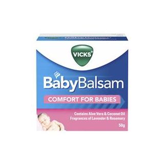 Vicks Baby Balsam Decongestant Chest Rub 50g