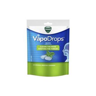 Vicks VapoDrops Original Menthol Lozenges 24 Pack