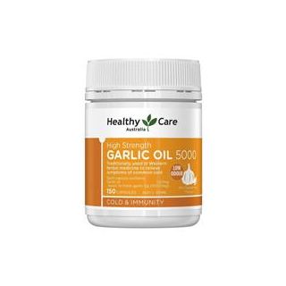 Healthy Care High Strength Garlic Oil 5000mg 150 Capsules