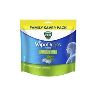 Vicks VapoDrops Original Menthol 70 Lozenges