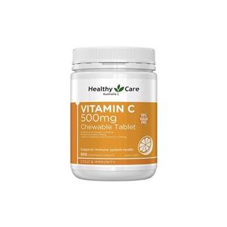 Healthy Care Vitamin C 500mg Chewable 500 Tablets