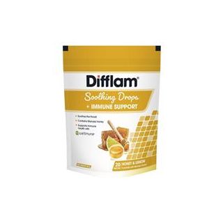 Difflam Soothing Drops + Immune Support Honey & Lemon 20 Drops