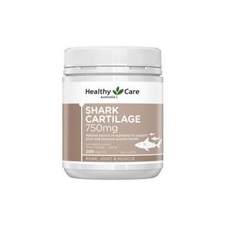 Healthy Care Shark Cartilage 750mg 200 Tablets