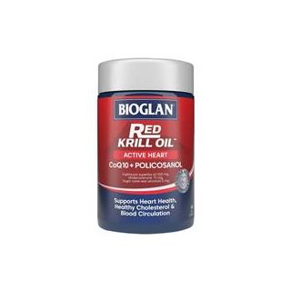 Bioglan Red Krill Oil Active Heart 60 Capsules