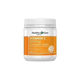 Healthy Care Vitamin C 500mg 300 Chewable Tablets