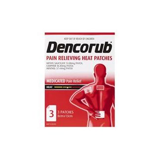 Dencorub Pain Relieving Heat Patch 3 Pack