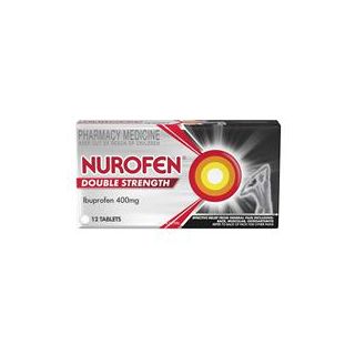 Nurofen Double Strength Pain and Inflammation Relief Tablets 400mg Ibuprofen 12 pack