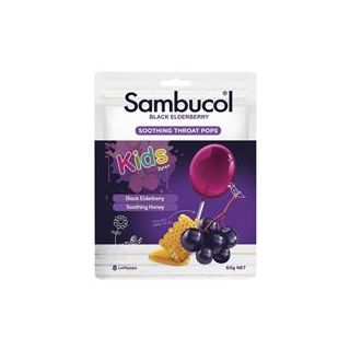 Sambucol Kids Soothing Throat Pops 8 Pack