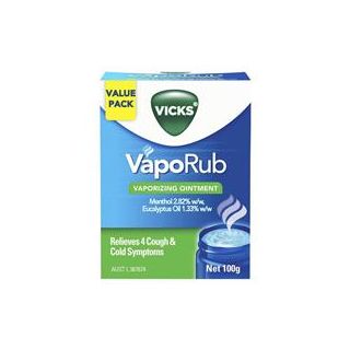 Vicks VapoRub Ointment Decongestant Chest Rub 100g