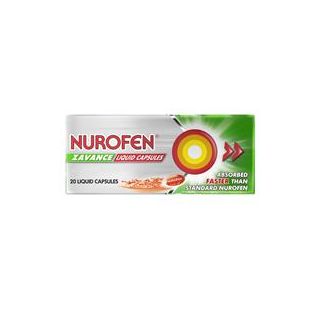 Nurofen Zavance Fast Pain Relief Liquid Capsules 200mg Ibuprofen 20 pack