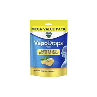 Vicks VapoDrops Butter Menthol 42 Lozenges